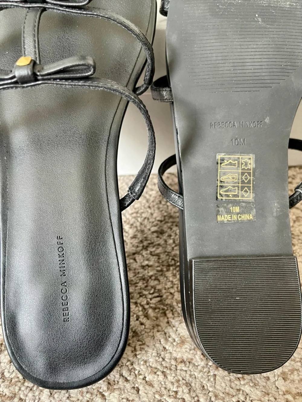 🆕 Rebecca Minkoff Bow Flat Sandal - Picture 5 of 5